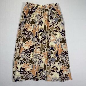 SADIE & SAGE Floral Print Women's midi Skirt MED